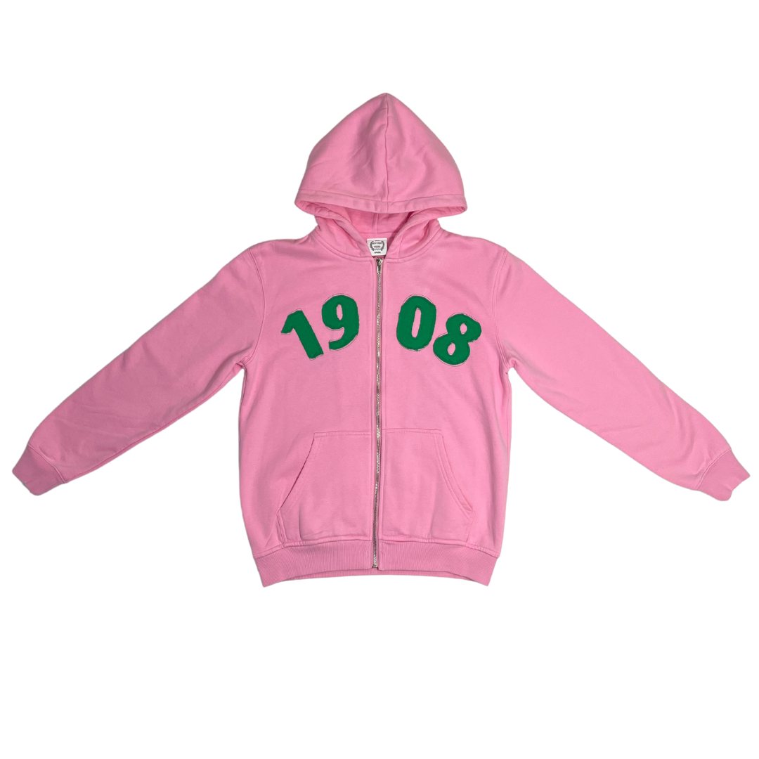 THE PRETTIEST PROBLEM ZIP-UP PINK