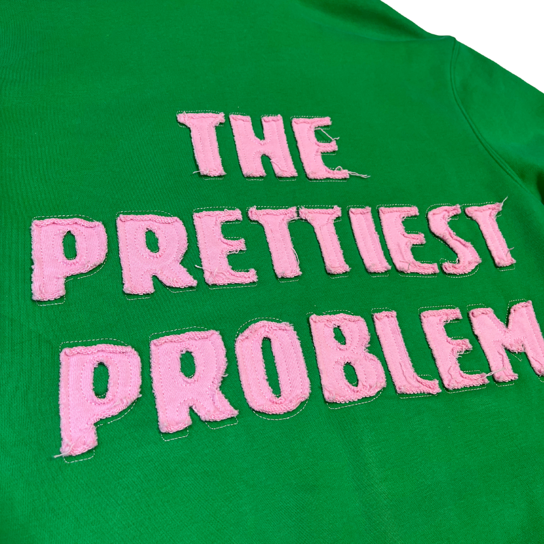 THE PRETTIEST PROBLEM ZIP-UP GREEN